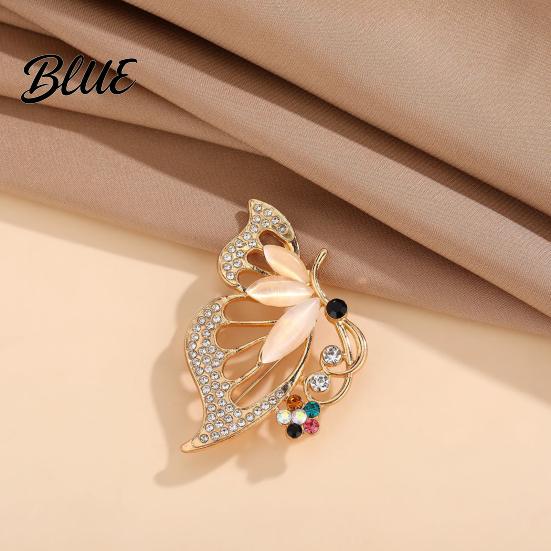 Anti-rust Brooch Zinc Alloy Pin Butterfly Shape Lapel Badge