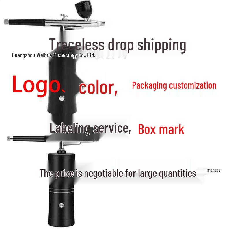 Portable Oxygen Injector Facial & Nail Art Airbrush for Hydration and Essence Spray