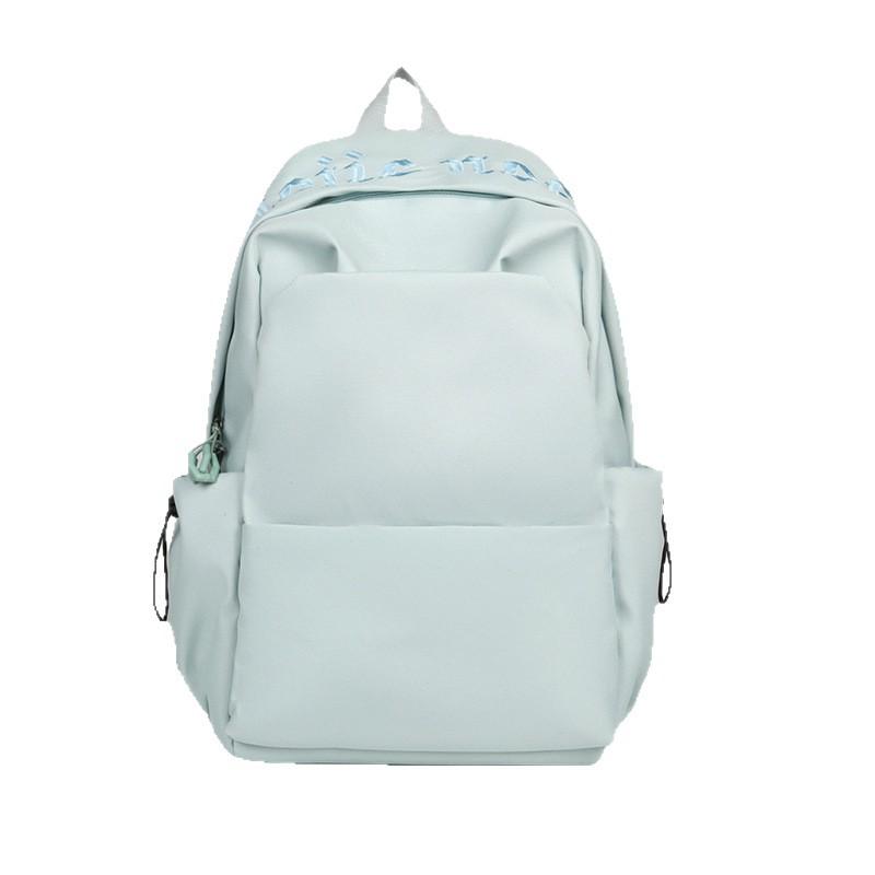 Schoolbag Japanese Simple Solid Color High School Student Schoolbag Female 1011 New Male Large Capacity Backpack Short Trip Backpack