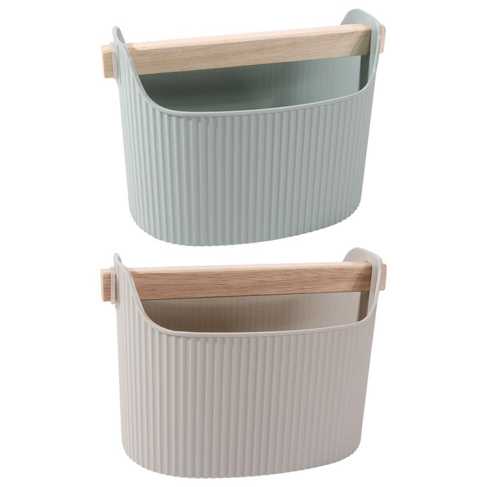 Wood Handle Coffee Grounds Container Oblique Mouth Design Espresso Dump Bin Bar