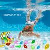 MGparty 24pcs Diving Gem Pool Toys Colorful Diamonds Set with Pirate Box Treasure Chest Summer Underwater Swimming Toys for Boys and Girls Pool Games