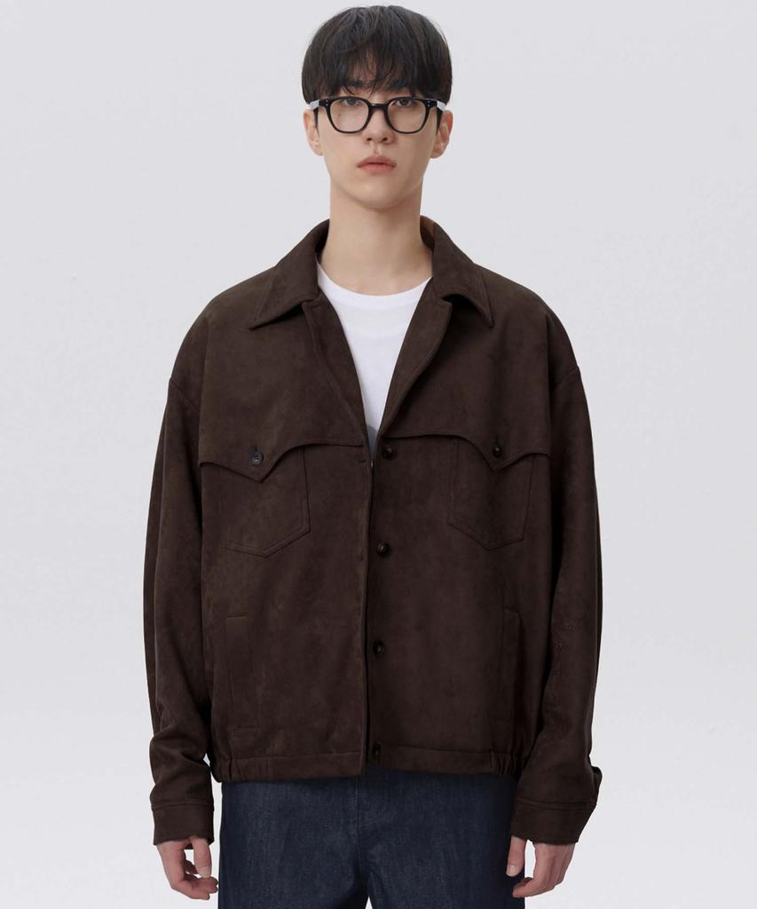 Plac Western Suede Jacket Brown