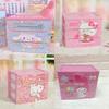 Hello Kitty Leopard Unicorn Melody Pattern Three Layer Drawer Style Storage Box For Jewelry And Makeup Organizer