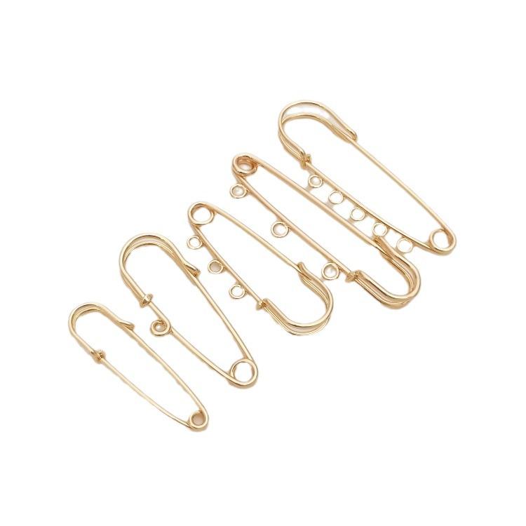 14K Gold Plated Multi-Hanging Pendant Brooch Buckle - Colorfast Accessories for DIY Handmade Projects