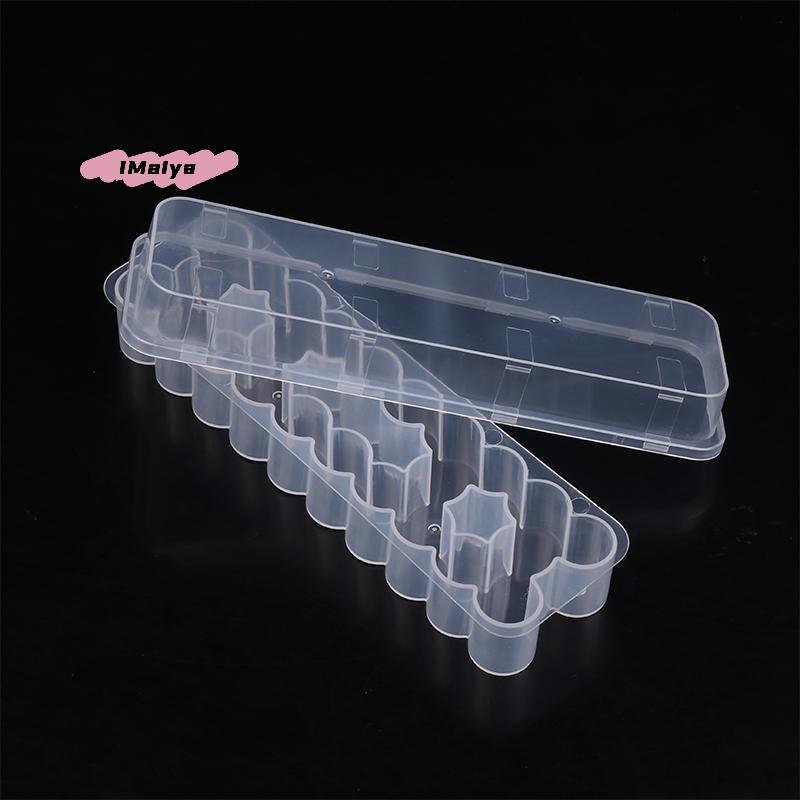 M-1/3Pcs 24 Slots 3ML Vial Storage Case Stackable Plastic Microtube Storage Box Clear Freezer Tube Box Refrigerator Organizer