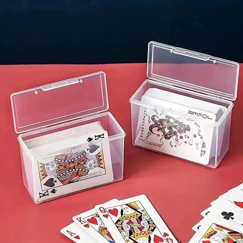 Plastic Clear Storage Box Storage Box Multipurpose For Game Card Rectangular Business Card Credit Card Holder Case Organizer