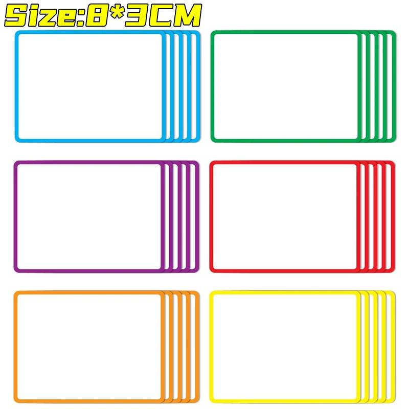 5/50 Stück Magnetische Etiketten Aufkleber Wiederverwendbar Haus Kühlschrank Aufkleber Whiteboard Magnet Etiketten Büro Schule Whiteboard Display Aufkleber
