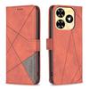 For Infinix Smart 8 4G Phone Cases Wallet Stand Geometry Imprint Leather Cover