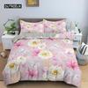 Tropical Plant Bed Linen Collection Green Leaves Quilt Cover with Zipper Closure Comforter Cover Queen Size King Dimension Full Polyester Fabric Quilt