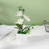 Simulation Of Three Phalaenopsis Potted Artificial Flowers Ornaments Household Artificial Flower Decorations