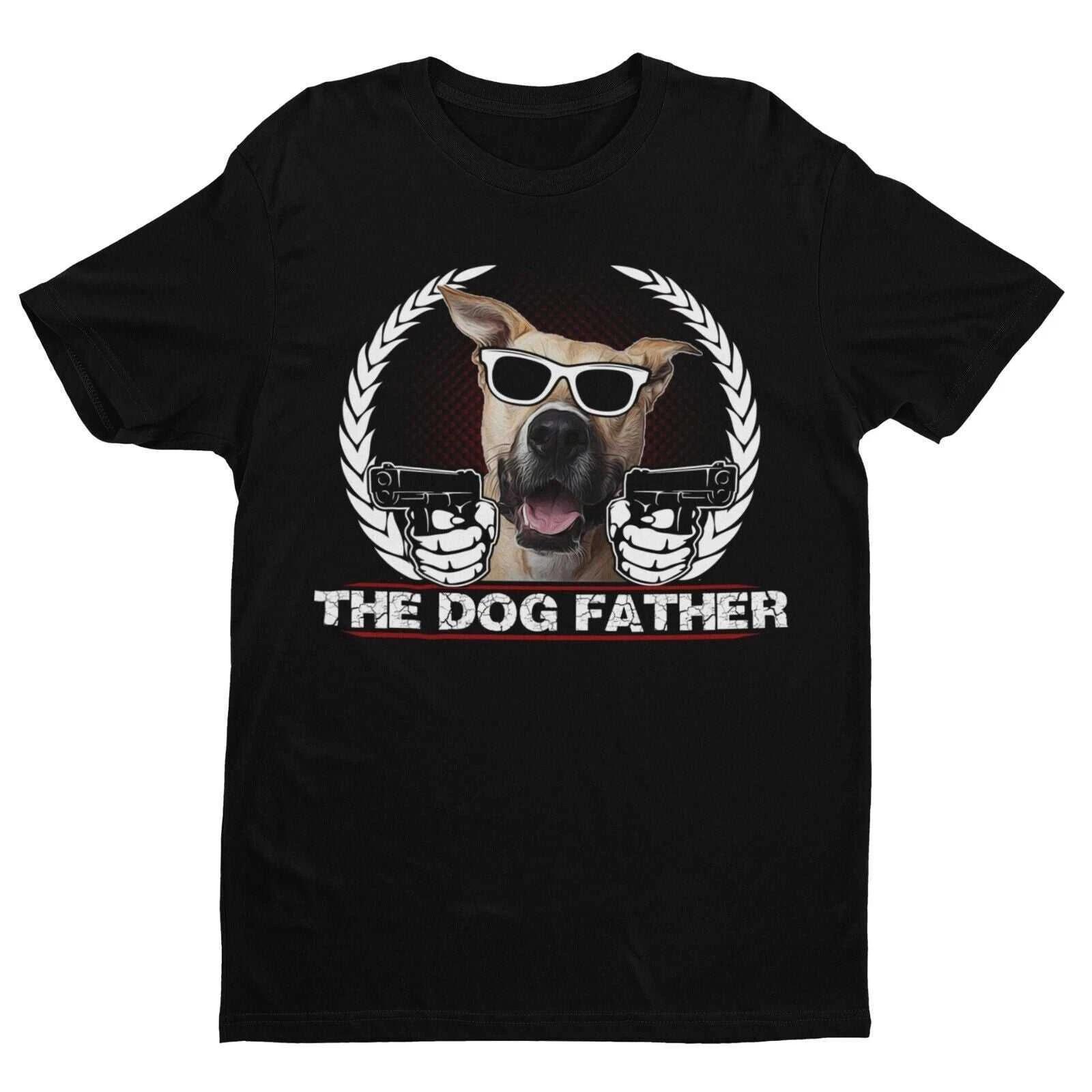 Funny Dog Lover T Shirt THE DOGFATHER Parody Godfather Movie Gift For Owner Dad 3XL