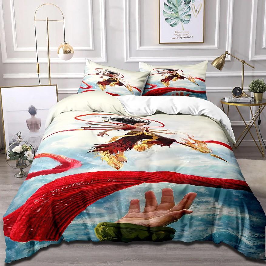 

Three-Piece Single Dormitory 3D Digital Printing Bedspread 90 * 200