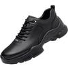 Fashion 2025 Casual Men's Shoes Comfortable Breathable Walking Shoes Soft Soles Soft Surfaces Official Solid Color Men's Shoes Black