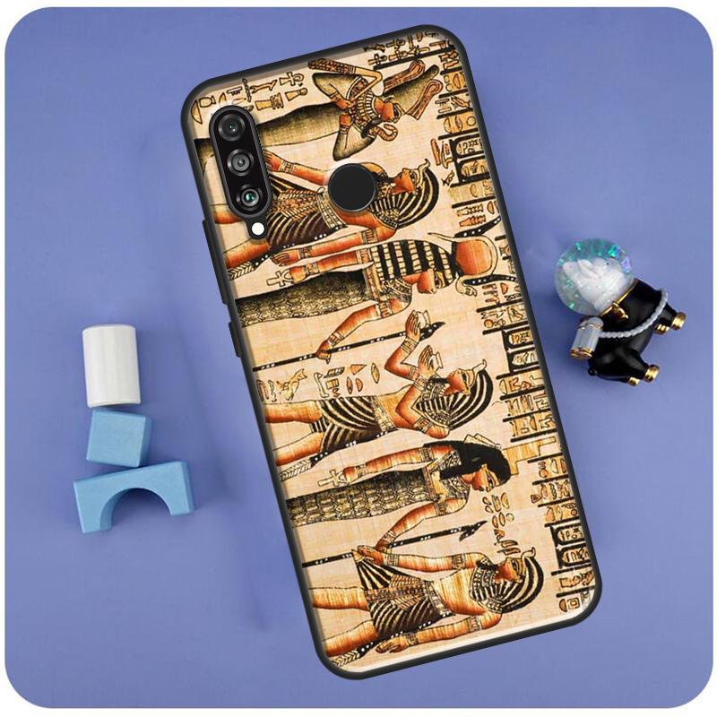 Egypt Cuneiform Akkadian Pharaoh Case For Huawei Nova 11i 8i 3i 9 10 SE 11 Pro 5T Y60 Y61 Y70 Y90 Y91 P20 P30 P40 Lite Cover