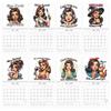 2026 Wall Calendar Enthusiastic Fuuny Pin-up Girl 12month Schedule Organizer Daily Weekly Agenda Planner Home Office Decor