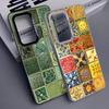 Italian Sicilian Style Floral Pattern Soft Phone Case for Samsung A17 A16 A15 A14 A13 A57 A56 A55 A54 A53 A37 A36 A35 A34 A33 A2