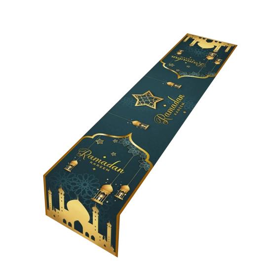 Table Runner Ramadan Decoration Super Soft Wear Resistant Extra Long Dinning Table Cover Ornament Mubarak Party Supplies