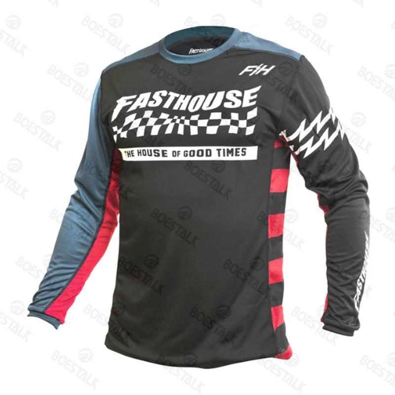 FASTHOUSE Outdoor Sports Cross-Country Motorcycle Cycling Suits Quick-Dry Mountain Long-Sleeves Quick-Surrender