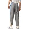 Li Ning Badfive Casual Minimalist Color-Block Tapered Knit Sports Pants Men Pants Iron-Gray AYKV073-4