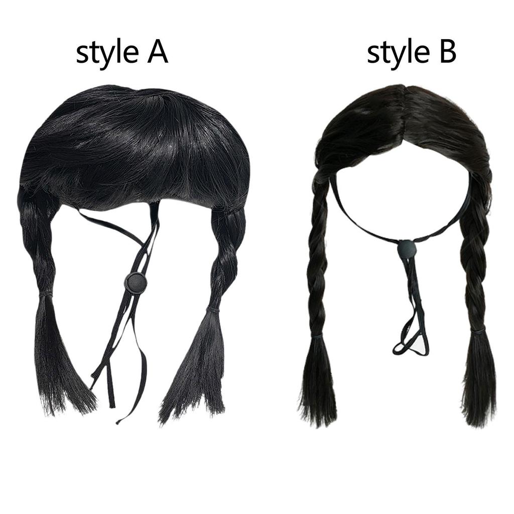 Funny Dog Costumes Wig Realistic Pet Wig Hairpiece for Small Medium Dogs and Cats Party Cosplay Halloween