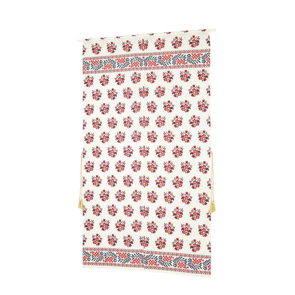 Tomo Corporation Noren Room Curtain, Purikurasa, Natural, Long, Divider, 100% Cotton, 85x150cm, 15625-870-351