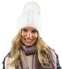 Warm Women'S Winter Hat With A Pompom, Fleece-Lined Beania Uni