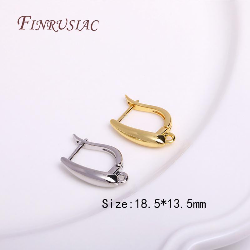 18K Echtgold Plated Verschluss für Ohrringe, Ohrringverschlüsse, DIY Ohrring Zubehör, Luxus Schmuckzubehör, Ohrhaken
