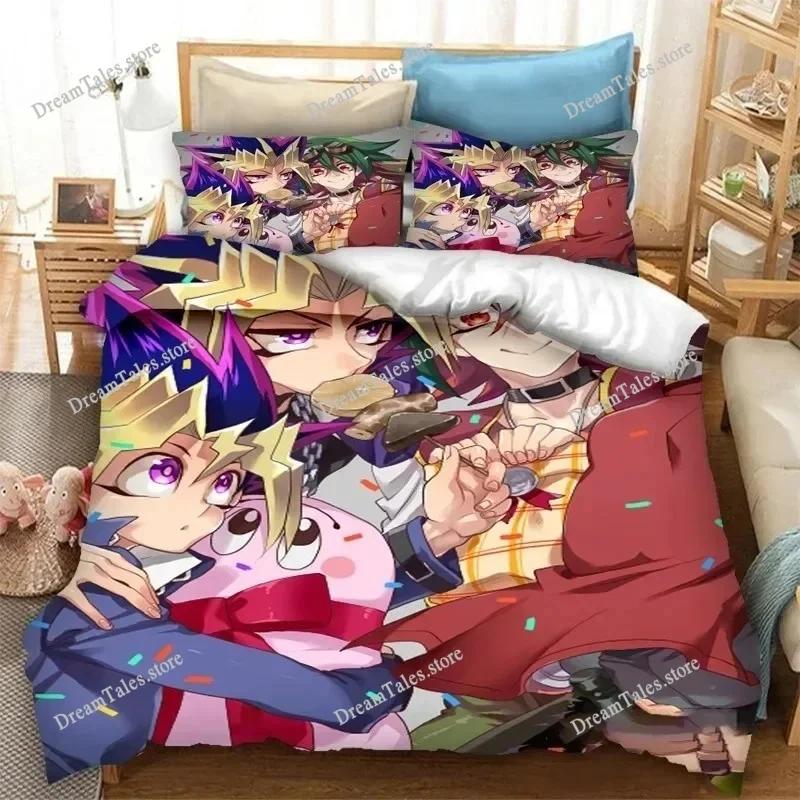 3D Printed Anime Yu Gi Oh Duel Yugi Bedding Set Boys Girls Twin Queen Size Duvet Cover Pillowcase Bed Kids Adult Home Textile369