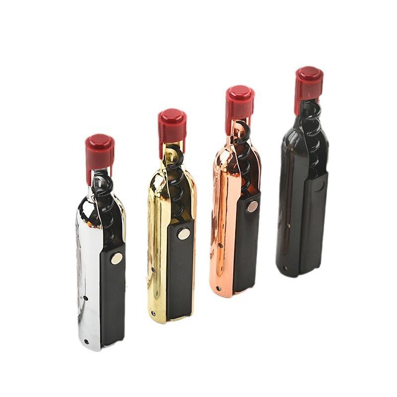 1Pcs Magnetic Folding Wine Bottle Opener Creative Shape Labor-saving Stainless Steel Red Wine Opener Beer Cap Removing Gadget