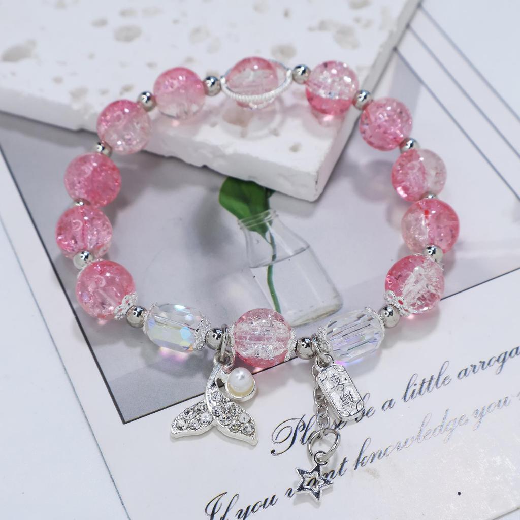Mori Style Mermaid Crystal Bracelet – Versatile Niche Design for Women, Ideal for Students and Best Friends