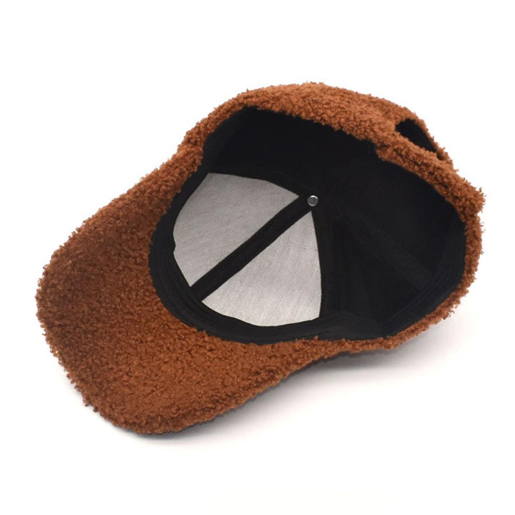 Cashmere Baseballcaps Nye Vinter Vindtette Lammeullsluer Varme Luer Kvinner Menn Plysj Enkel Lue Casual Komfortable Utendørsluer