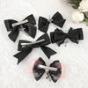 Lolita Cross Bow Hair Clip Elegant Large Side Clip Bow Sweet Girls Gothic Bow Style Bowknot French Barrette