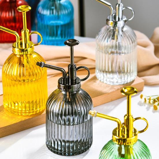 320ml Glass Water Spray Bottle Hand Pressure Watering Can Indoor Small Flower Plant Sprayer Garden Mister