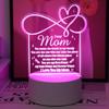 USB Powered Love Mom Night Light, the Ideal Gift for Mothers On Birthdays, Christmas, Mother's Day, and Thanksgiving!