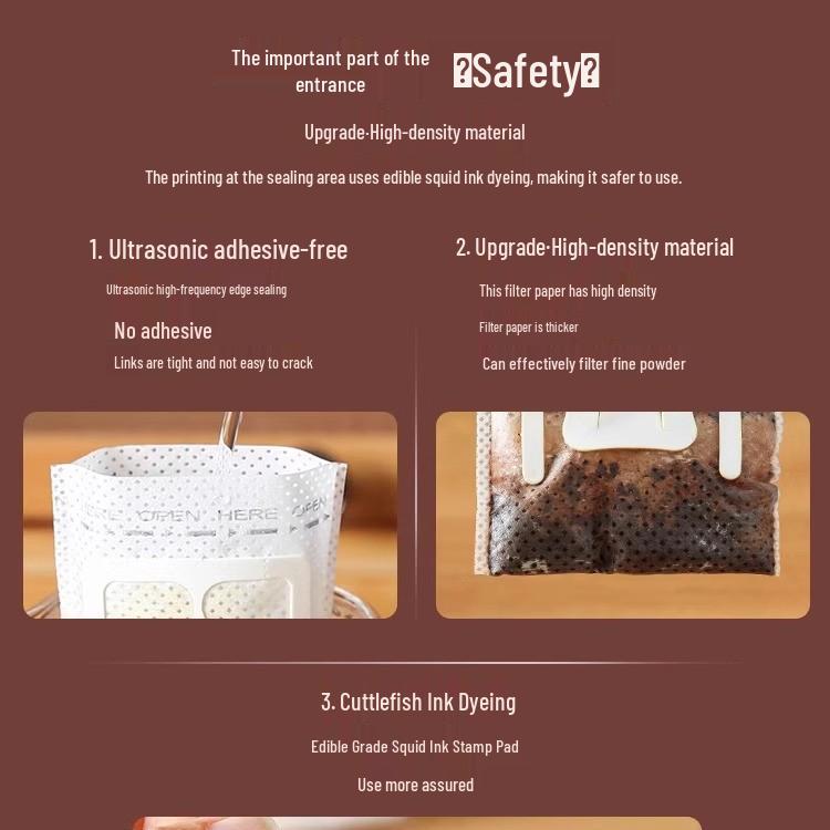 Disposable Food-Grade Drip Coffee Filter Bags