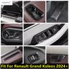 Window Lift / Door AC Air Vent Outlet / Seat Adjust Panel / Rest Pedal Cover Trim For Renault Grand Koleos 2024 2025 Accessories