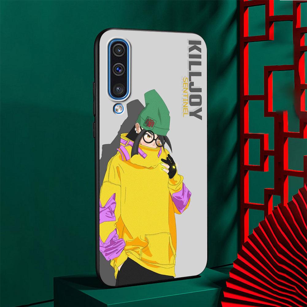 

Чехол Valorant Killjoy TPU для Samsung Galaxy A50 A10 A70 A30 A20s A20e A40 A10s A10e A90 5G A30s A60 A20 черный чехол для телефона Samsung A10e