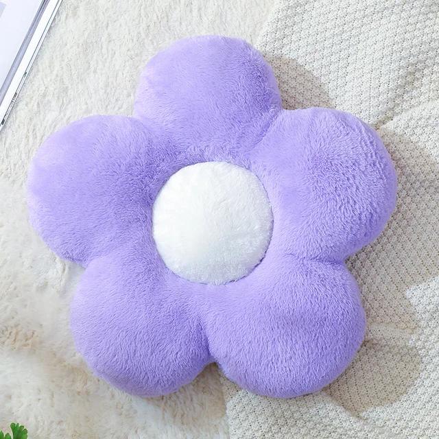 Little Daisy Flower Cushion Flower Plush Pillow Seat Cushion Rabbit Fluffy Napping Pillow Backrest Cushion