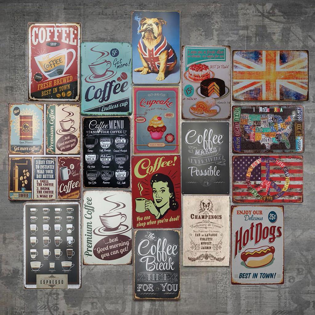 Buy Vintage Metal Tin Sign Poster Plaque Bar Pub Club Cafe Home Plate ...