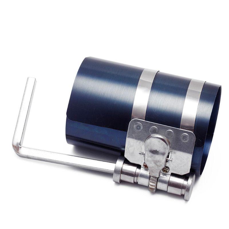 3 inch 53-175mm Steel Car Engine Piston Ring Compressor Tool Installer Band Ratcheting Automotive Body Parts
