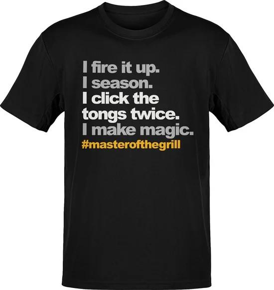 I Click The Tongs Twice Grill Master Tee XL