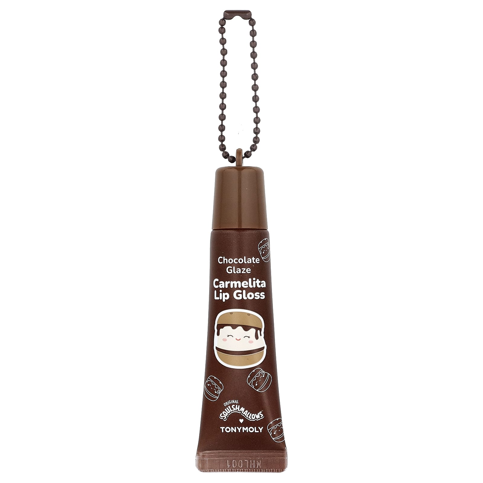 

TonyMoly, Original Squishmlows™, Carmelita Keychain Lip Gloss, Chocolate Glaze, 0.38 oz (11 g)