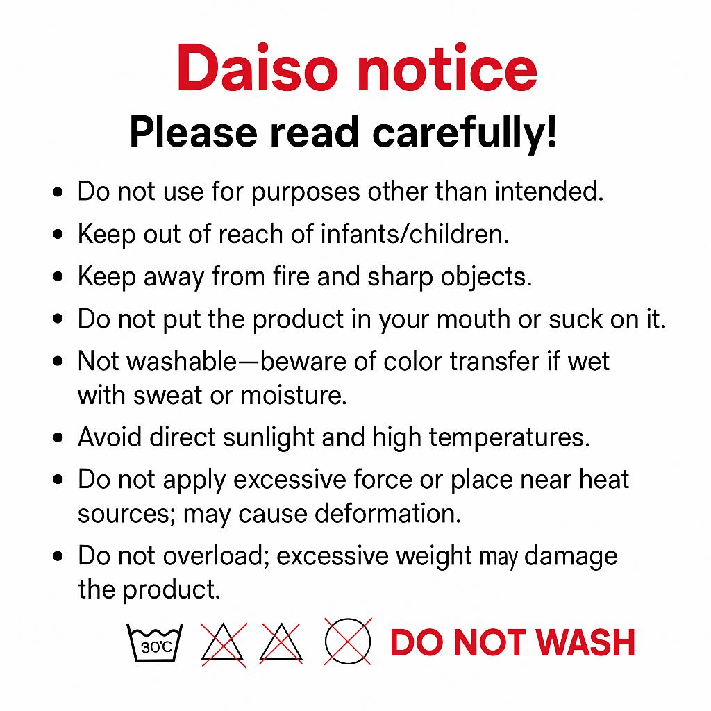 Daiso Antique Tarpaulin Bag