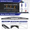 1Set Car Rear Windshield Wiper Arm Blade Set for HONDA CRV CR-V 2007 2008 2009 2010 2011 76720-SWA-003 76720SWA003