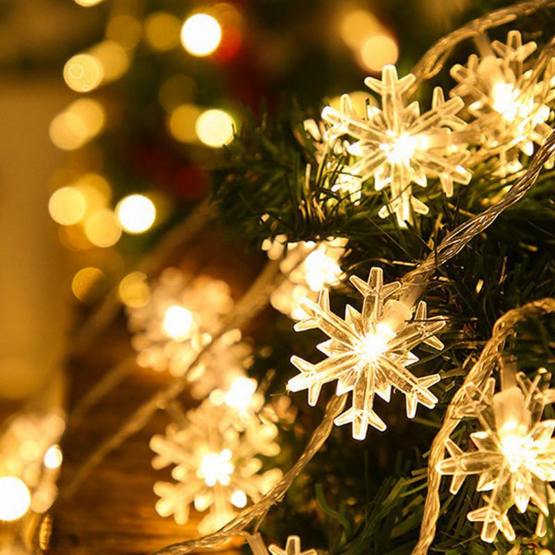 Snowflake LED Lights Christmas Decorations Home Ornaments Christmas Tree Decorations Christmas Gifts