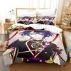 New Game Genshin Impact Scaramouche Bedding Set Printed Bed Set With Pillowcase Duvet Cover Soft Queen King Size Bedclothes Home