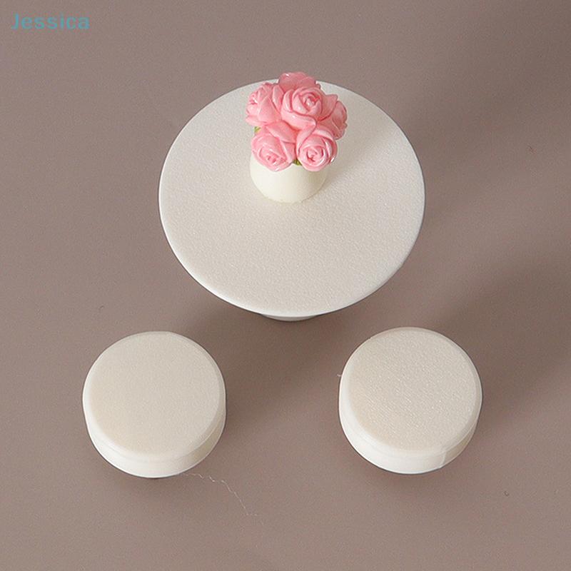 1:12 Dollhouse Minimalist White Table And Chair Set Model Casual Ornament Miniature Dollhouse Decoration Scene