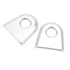2 stuks Deurslotpin Cover Mat Elektroplate Slot Sierlijst Decoratie Voor Benz Vito W447 2014 tot 2023