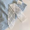 Embroidered Lace Hair Scarf Breathable Sheer Fabric Delicate Floral Pattern for Hair Styling Party Holiday Casual Wear