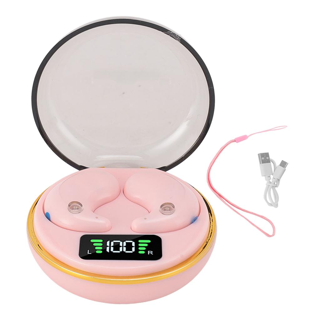 Bluetooth Earbuds with Digital Display Charging Case Stereo Wireless Earphones for Sleep Work Music